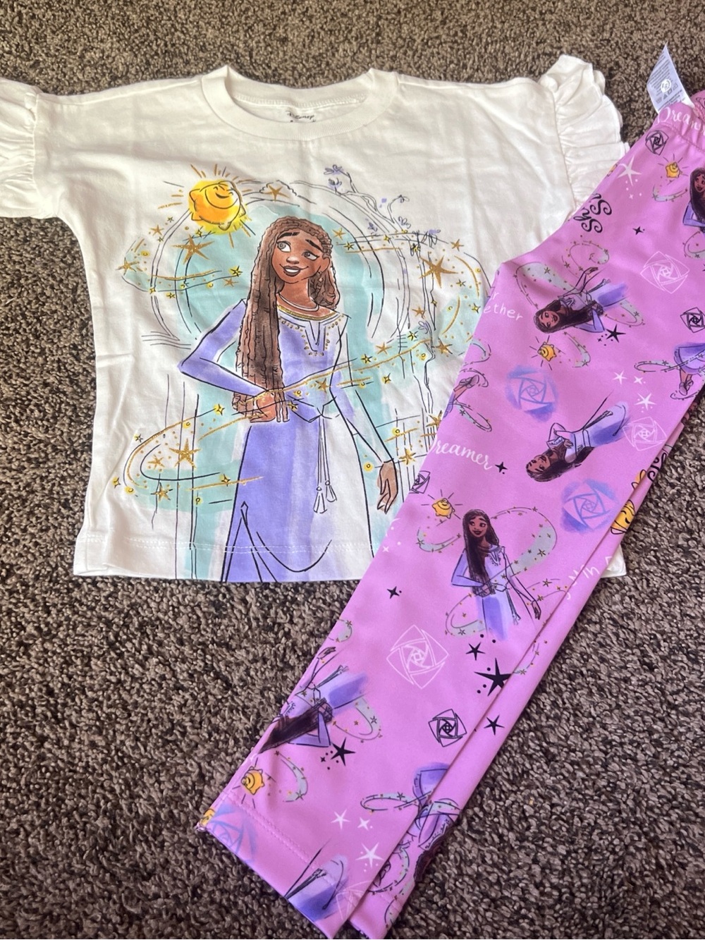 Wish Girls White & Lavender Princess Matching Set
